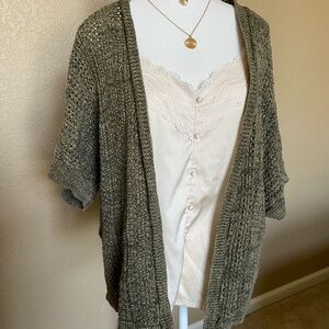 Abound Olive Green Cozy Knit Cardigan
